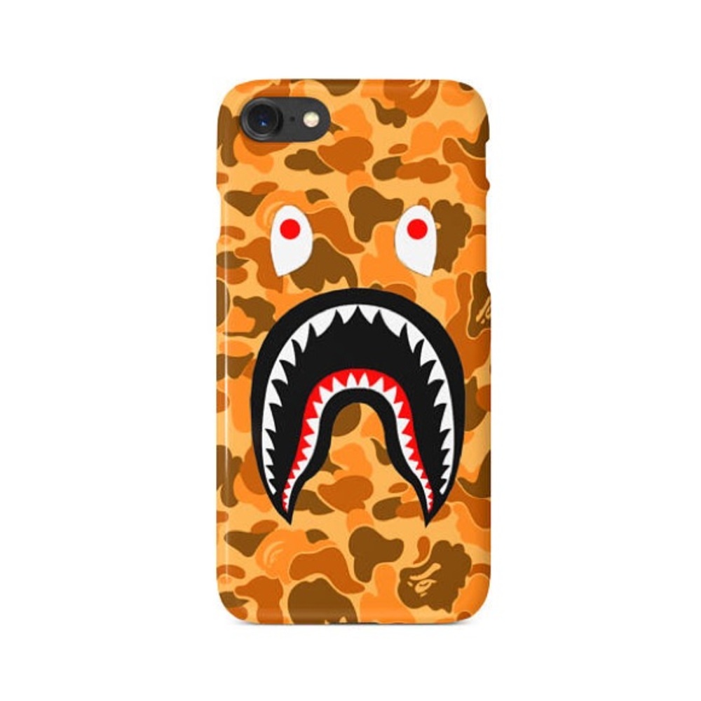Orange Bape Camo Shark for all iPhones!